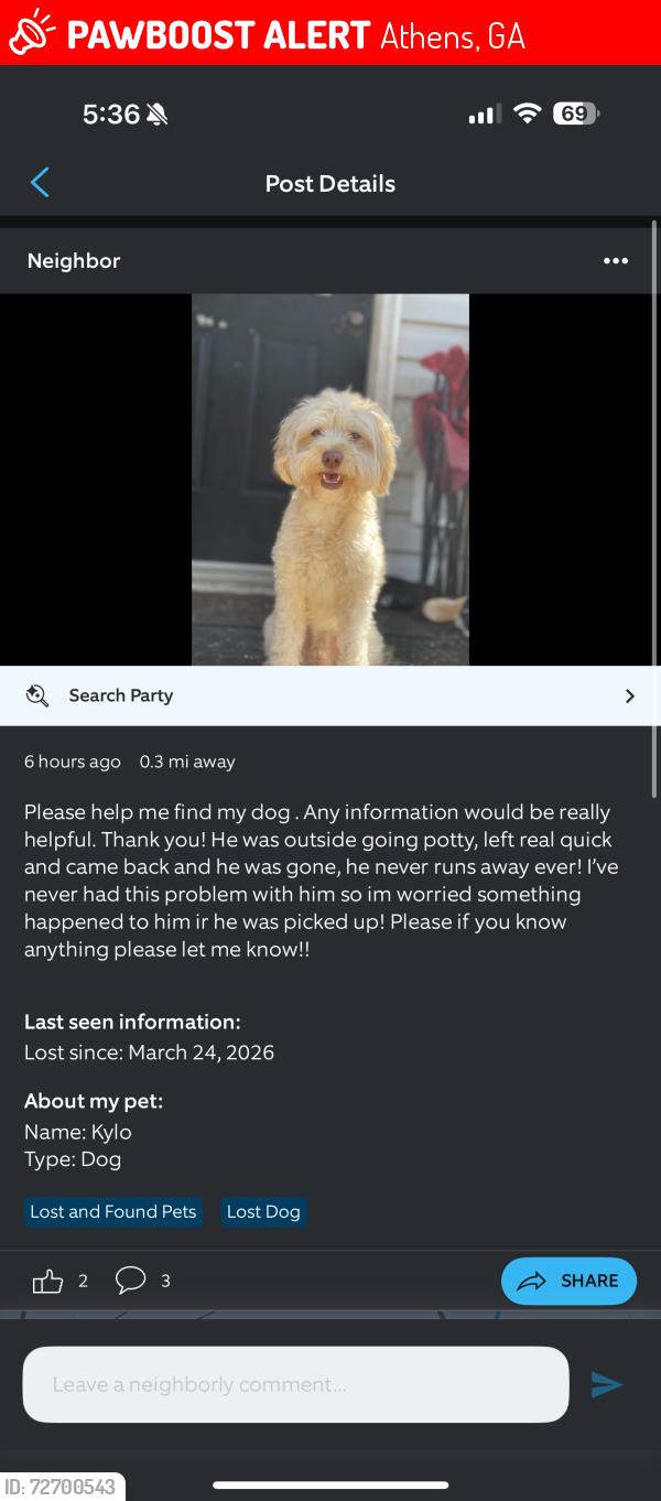 Lost Male Dog last seen Holland Park , Deer Creek , Acadia Drive , Newton bridge road , Athens, GA 30607