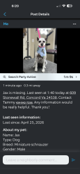 Lost Male Dog last seen Stonewall rd and 460 near the stoplight at Sheetz, Concord, VA 24538
