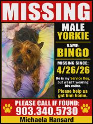 Lost Male Dog last seen Near and 751, Wills Point, TX 75169