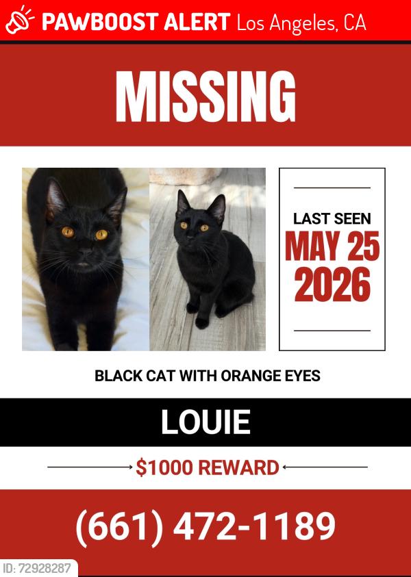 Lost Unknown Cat last seen West Hills Sports Center, Los Angeles, CA 91307