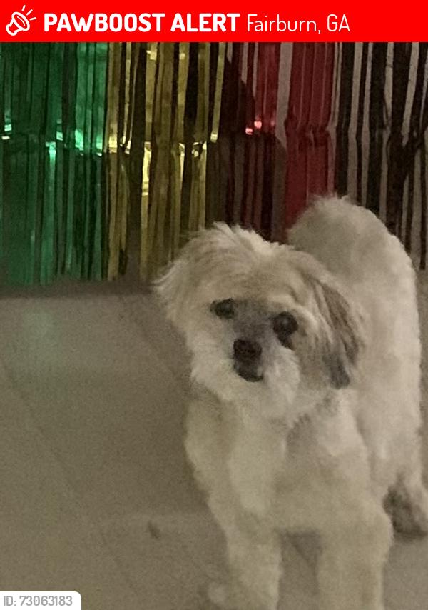 Lost Male Dog last seen Waterlace Drive at The Lakes at Cedar Grove, Fairburn, GA 30213