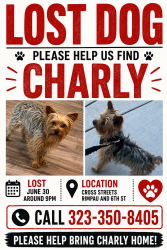Lost Male Dog last seen Rimpau & 6th St, Corona, CA 92882