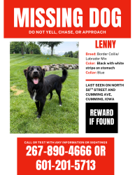 Reunited Male Dog last seen Se 25th st, West Des Moines, IA 50061