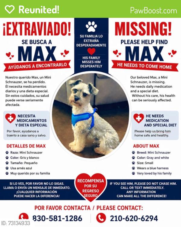 Reunited Male Dog last seen Heathers Place, Converse, TX 78152
