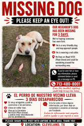 Lost Male Dog last seen Last seen in Plum Grove neighborhood, Cleveland, TX 77327