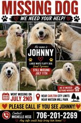 Lost Male Dog last seen Near Watson Mill State Park, Carlton, GA 30627