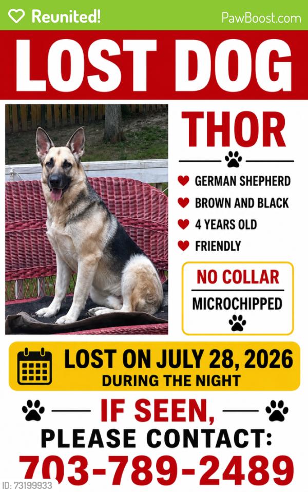Reunited Male Dog last seen Near the home, Fredericksburg, VA 22408