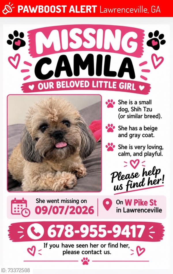 Lost Female Dog last seen West pike street, Lawrenceville, Lawrenceville, GA 30046