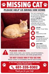 Reunited Male Cat last seen Farnham Dr, Hugo, Hugo, MN 55038