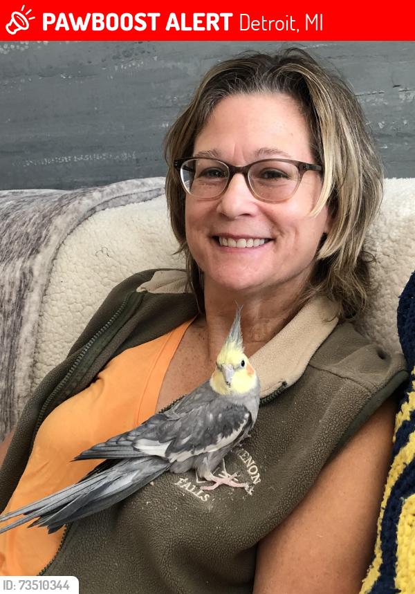 Lost Male Bird last seen Charlemagne St and Conner, Detroit, MI 48213