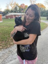 Reunited Male Cat last seen On my sisters porch on the side of Daugherty ave where dollar general is, Bardstown, KY 40004